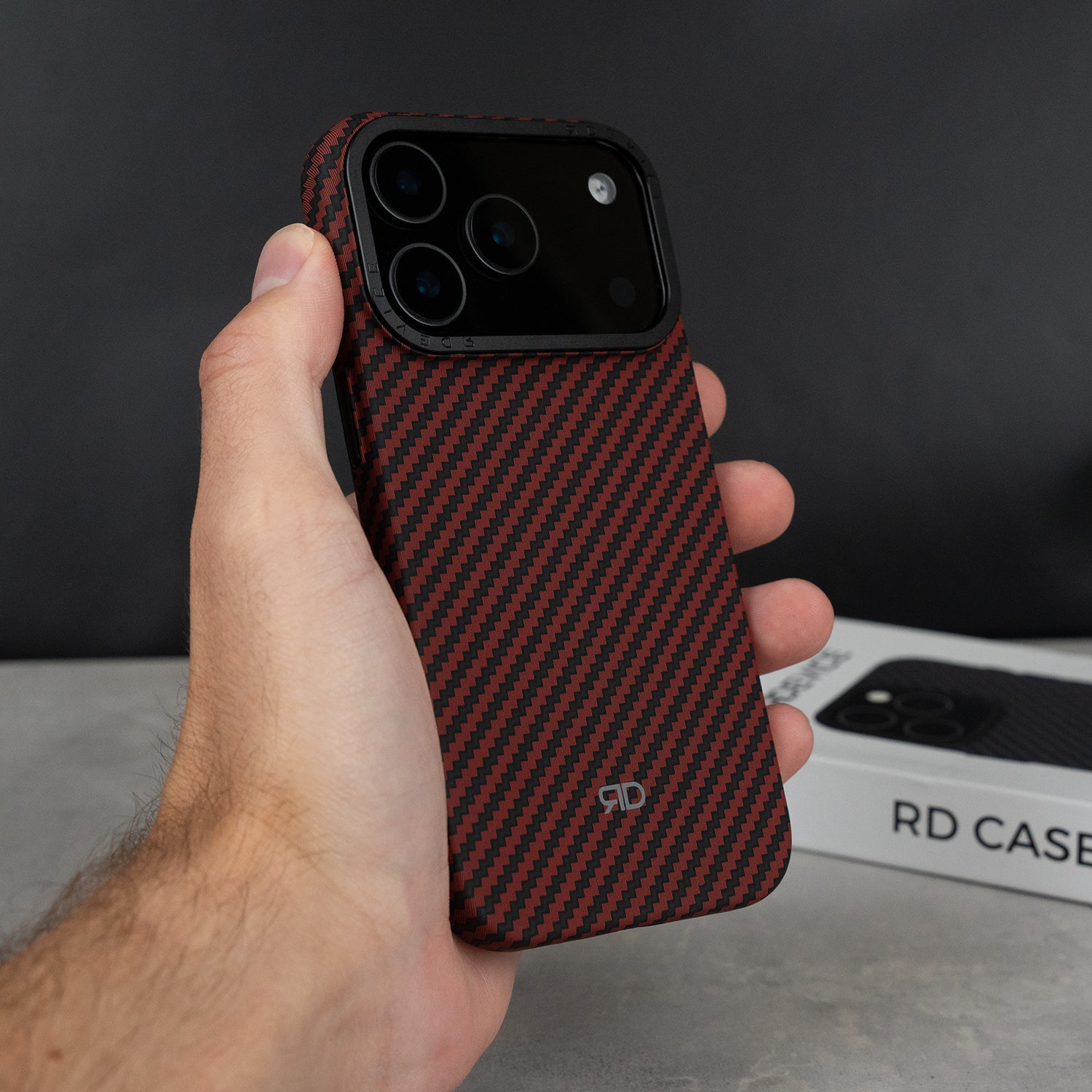 RD Carbonfaser-Hülle V3 (ROT)