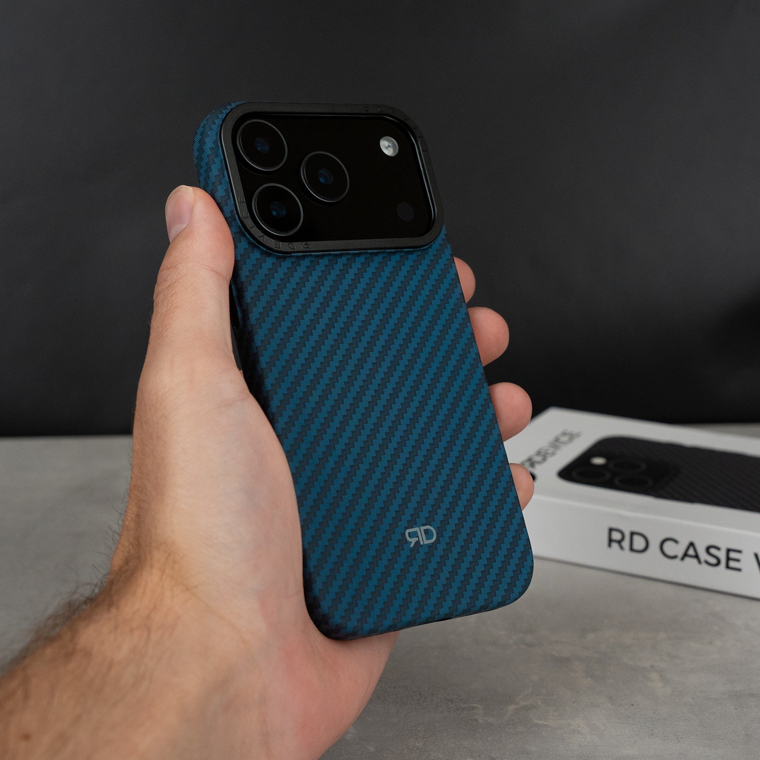 RD Carbonfaser-Hülle V3 (BLAU)