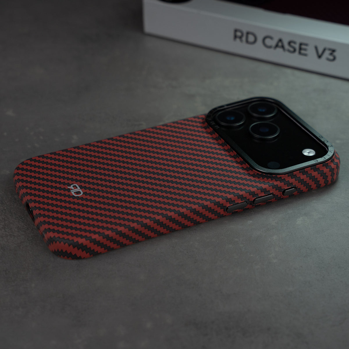 RD Carbonfaser-Hülle V3 (ROT)