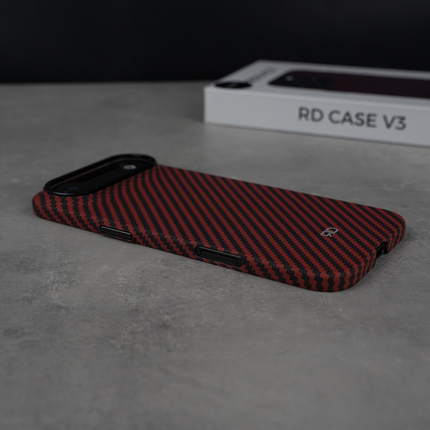 RD Carbonfaser-Hülle V3 (ROT)