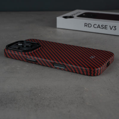 RD Carbonfaser-Hülle V3 (ROT)