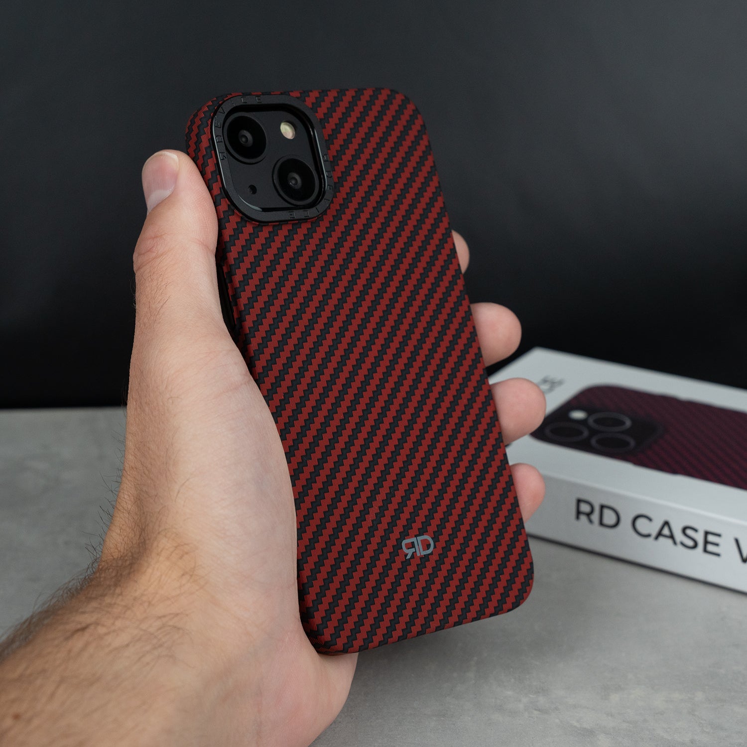 RD Carbonfaser-Hülle V3 (ROT)
